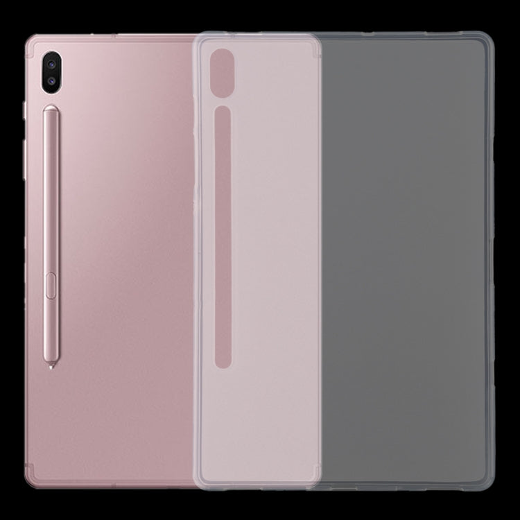 For Galaxy Tab S6 T860 0.75mm Ultrathin Outside Glossy Inside Frosted TPU Soft Protective Case by buy2fix