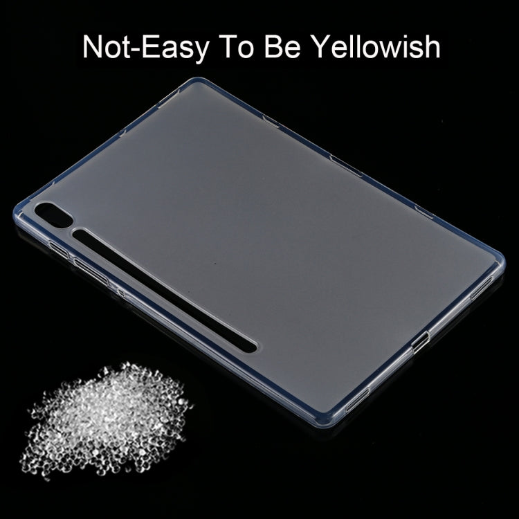 For Galaxy Tab S6 T860 0.75mm Ultrathin Outside Glossy Inside Frosted TPU Soft Protective Case by buy2fix