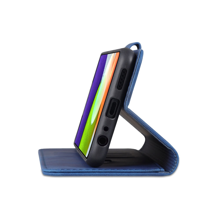 For Samsung Galaxy A22 5G AZNS Skin Feel Calf Texture Horizontal Flip Leather Case with Card Slots & Holder & Wallet(Red) by AZNS