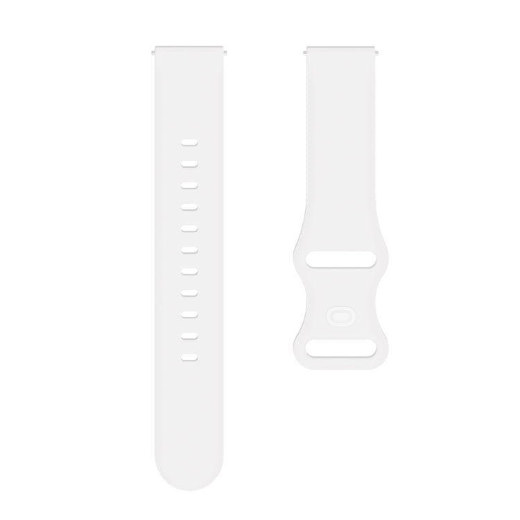 For Huawei Watch 3 / Watch 3 Pro Internal Reverse Buckle Silicone Watch Band, Size:22mm(White) by buy2fix