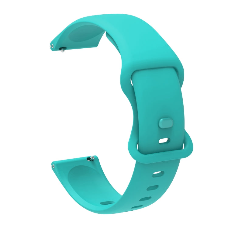 For Huawei Watch 3 / Watch 3 Pro Internal Reverse Buckle Silicone Watch Band, Size:22mm(Teal) by buy2fix