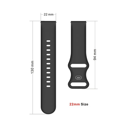 For Huawei Watch 3 / Watch 3 Pro Internal Reverse Buckle Silicone Watch Band, Size:22mm(Red) by buy2fix