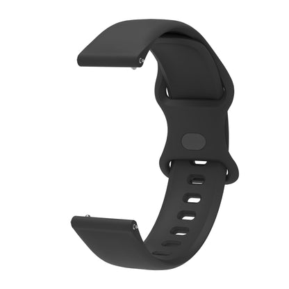 For Huawei Watch 2 Internal Reverse Buckle Silicone Watch Band, Size:20mm(Black) by buy2fix