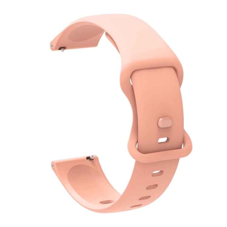 For Huawei Watch 2 Internal Reverse Buckle Silicone Watch Band, Size:20mm(Pink) by buy2fix