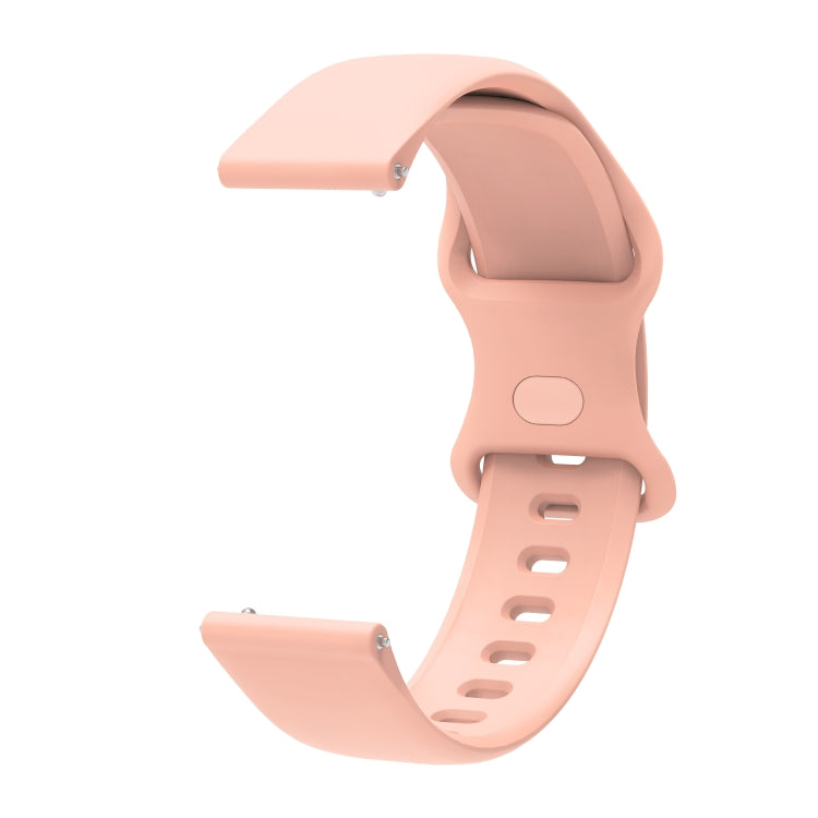 For Huawei Watch 2 Internal Reverse Buckle Silicone Watch Band, Size:20mm(Pink) by buy2fix