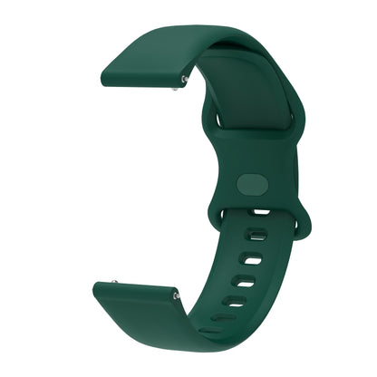 For Huawei Watch 2 Internal Reverse Buckle Silicone Watch Band, Size:20mm(Green) by buy2fix