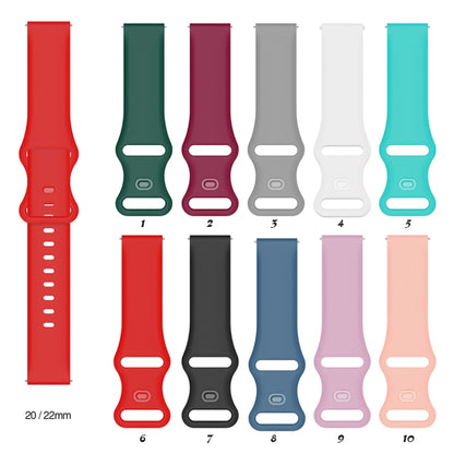 For Huawei Watch 2 Internal Reverse Buckle Silicone Watch Band, Size:20mm(Gray) by buy2fix