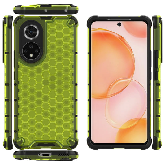 For Honor 50 Shockproof Honeycomb PC + TPU Protective Case(Green) by buy2fix
