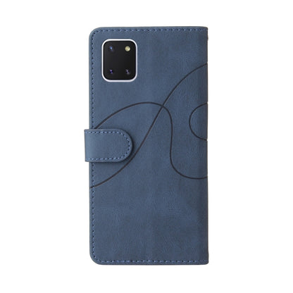 For Samsung Galaxy Note10 Lite / A81 Dual-color Splicing Horizontal Flip PU Leather Case with Holder & Card Slots & Wallet(Blue) by buy2fix