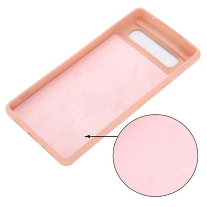 For Google Pixel 6 Pure Color Liquid Silicone Shockproof Full Coverage Case(Pink) - Google Cases by buy2fix | Online Shopping UK | buy2fix