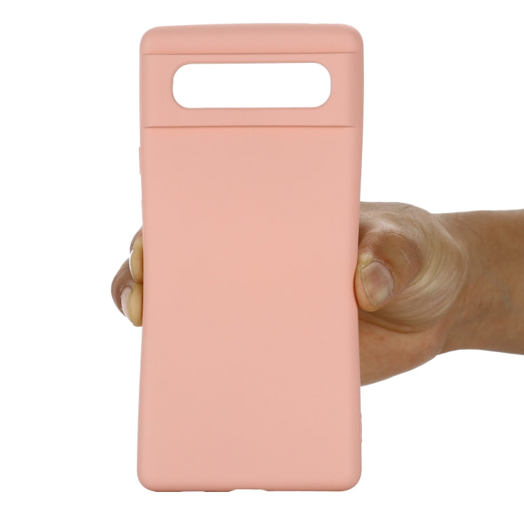 For Google Pixel 6 Pure Color Liquid Silicone Shockproof Full Coverage Case(Pink) - Google Cases by buy2fix | Online Shopping UK | buy2fix