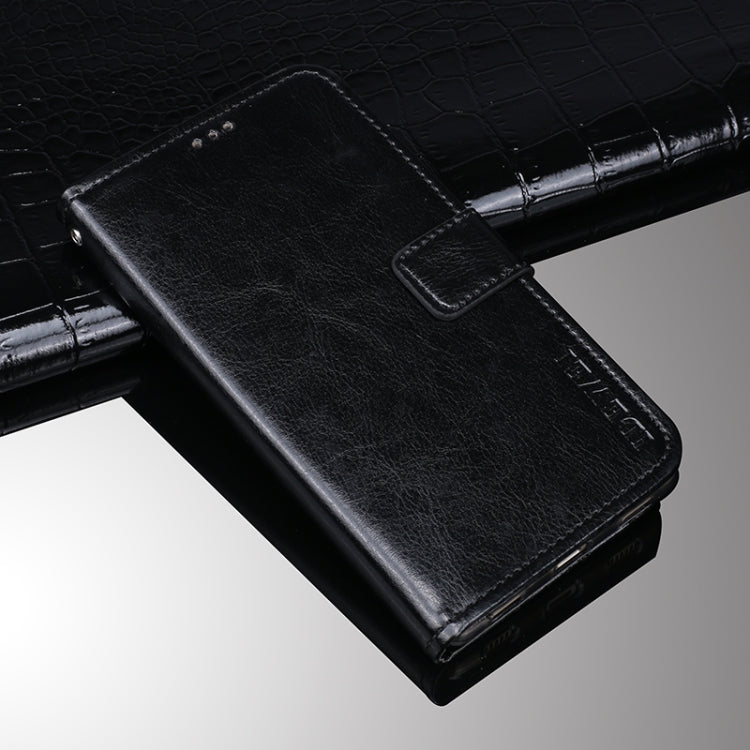 For ZTE Blade A71 idewei Crazy Horse Texture Horizontal Flip Leather Case with Holder & Card Slots & Wallet(Black) by idewei