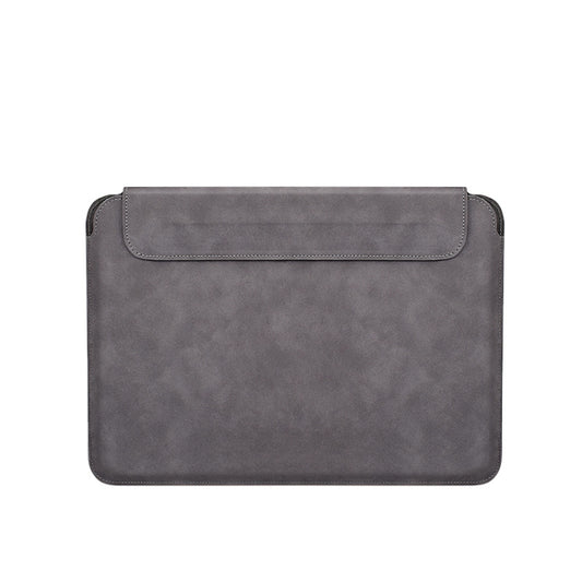PU03 Lightweight Sheepskin Notebook Liner Bag, Size:14.1-15.4 inch(Deep Space Gray) by buy2fix