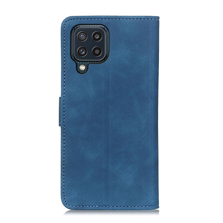 For Samsung Galaxy M32 KHAZNEH Retro Texture PU + TPU Horizontal Flip Leather Case with Holder & Card Slots & Wallet(Blue) by buy2fix