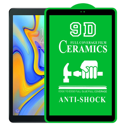For Samsung Galaxy Tab A 10.5 2018 T590/T595 9D Full Screen Full Glue Ceramic Film - For Samsung Tab by buy2fix | Online Shopping UK | buy2fix