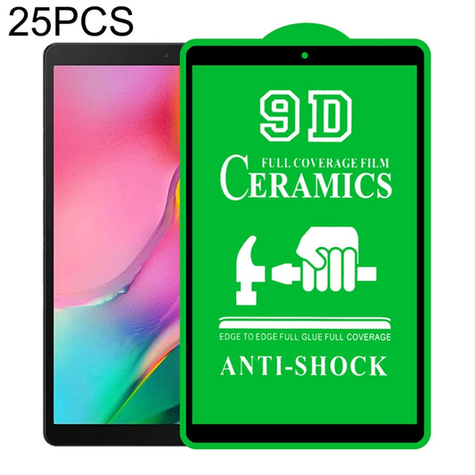 For Samsung Galaxy Tab A 10.1 2019 T510/T515 25 PCS 9D Full Screen Full Glue Ceramic Film - Tab A 10.1 (2019) Tab A 10.1 (2019) by buy2fix | Online Shopping UK | buy2fix