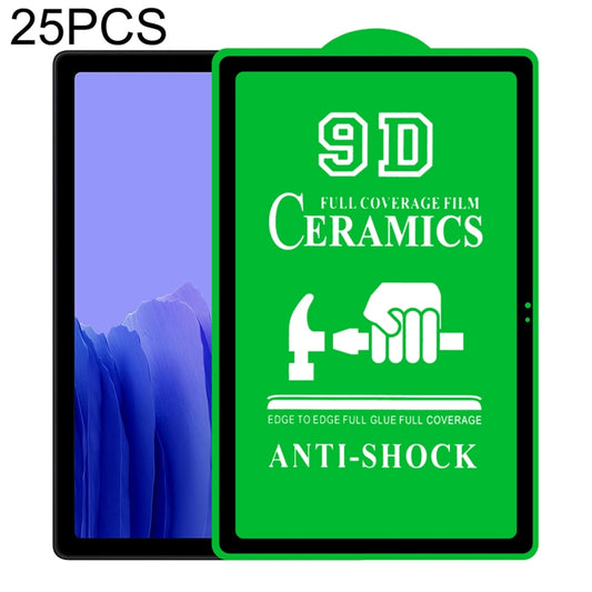 For Samsung Galaxy Tab A7 10.4 2020 T505 25pcs 9D Full Screen Full Glue Ceramic Film - For Samsung Tab by buy2fix | Online Shopping UK | buy2fix
