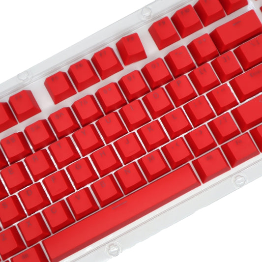 HXSJ P9 104 Keys PBT Color Mechanical Keyboard Keycaps(Red) by HXSJ