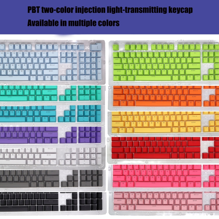 HXSJ P9 104 Keys PBT Color Mechanical Keyboard Keycaps(Lake Blue) - Other by HXSJ | Online Shopping UK | buy2fix