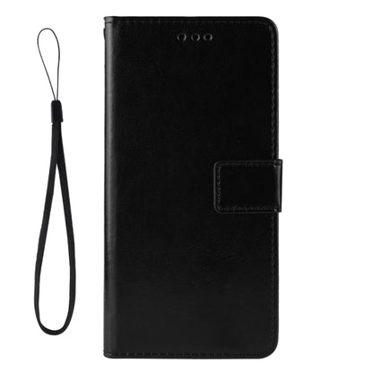 For vivo X60 Pro Overseas Version / X60 5G Curved Surface Version Crazy Horse Texture Horizontal Flip Leather Case with Holder & Card Slots & Lanyard(Black) - OPPO Cases by buy2fix | Online Shopping UK | buy2fix