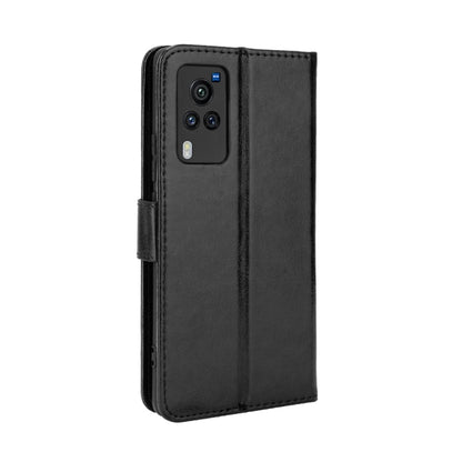 For vivo X60 Pro Overseas Version / X60 5G Curved Surface Version Crazy Horse Texture Horizontal Flip Leather Case with Holder & Card Slots & Lanyard(Black) - OPPO Cases by buy2fix | Online Shopping UK | buy2fix