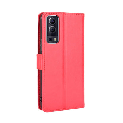 For vivo Y72 5G / iQOO Z3 Crazy Horse Texture Horizontal Flip Leather Case with Holder & Card Slots & Lanyard(Red) - OPPO Cases by buy2fix | Online Shopping UK | buy2fix