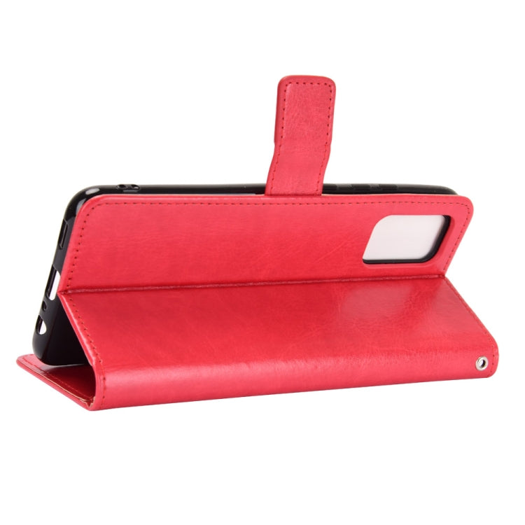 For Samsung Galaxy A03s 164mm Crazy Horse Texture Horizontal Flip Leather Case with Holder & Card Slots & Lanyard(Red) by buy2fix
