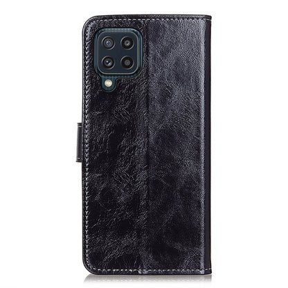 For Samsung Galaxy M32 Retro Crazy Horse Texture Horizontal Flip Leather Case with Holder & Card Slots & Photo Frame & Wallet(Black) by buy2fix