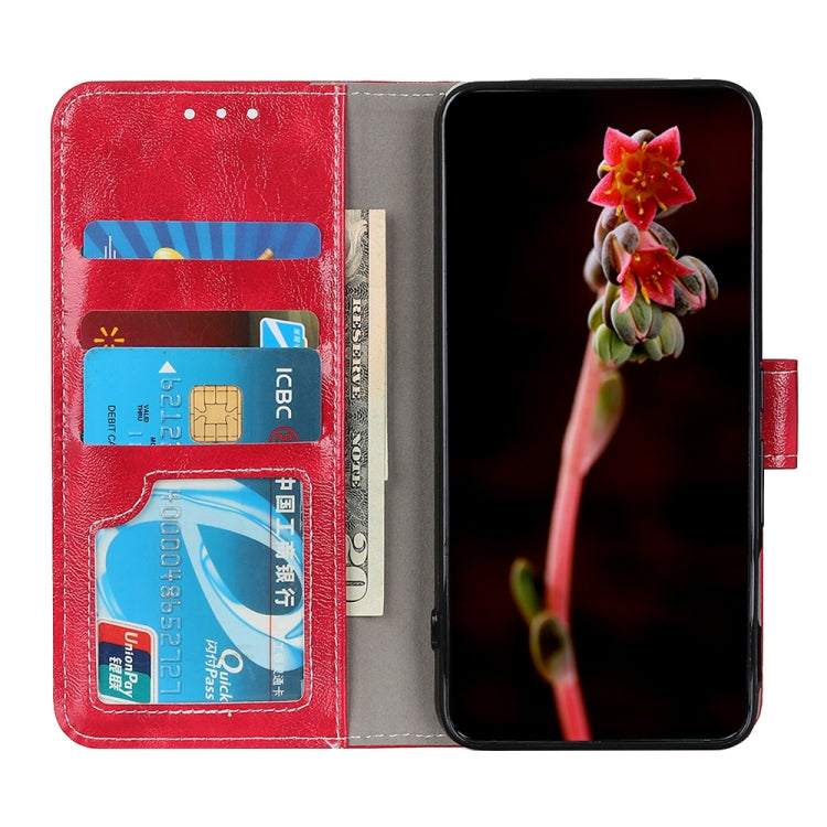 For Samsung Galaxy M32 Retro Crazy Horse Texture Horizontal Flip Leather Case with Holder & Card Slots & Photo Frame & Wallet(Red) by buy2fix
