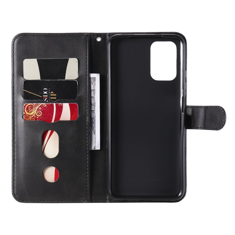 For Xiaomi Redmi Note 10 5G / Poco M3 Pro 5G Fashion Calf Texture Zipper Horizontal Flip Leather Case with Holder & Card Slots & Wallet(Black) - Xiaomi Cases by buy2fix | Online Shopping UK | buy2fix