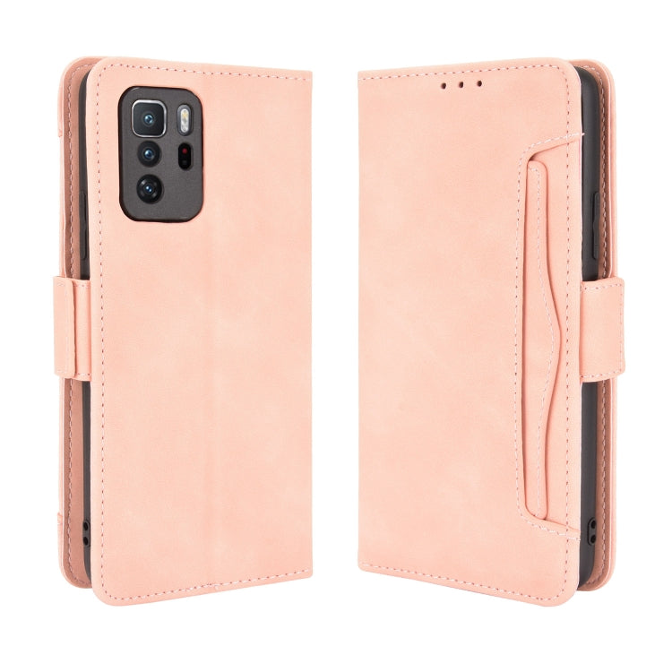 For Xiaomi Redmi Note 10 Pro 5G / Poco X3 GT Skin Feel Calf Pattern Horizontal Flip Leather Case with Holder & Card Slots & Photo Frame(Pink) - Xiaomi Cases by buy2fix | Online Shopping UK | buy2fix