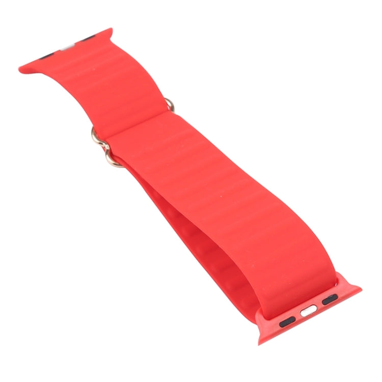 Japanese Word Buckle Silicone Watch Band For Apple Watch Ultra 49mm&Watch Ultra 2 49mm / Series 9&8&7 45mm / SE 3&SE 2&6&SE&5&4 44mm / 3&2&1 42mm(Pine Needle Green) by buy2fix