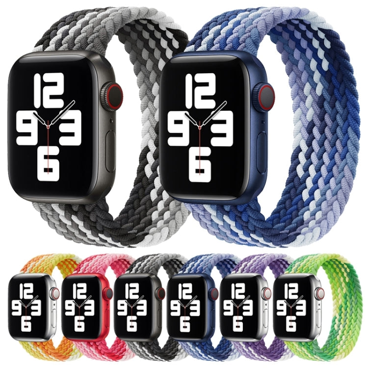 Single Loop Weaving Nylon Watch Band, Size: M 155mm For Apple Watch Ultra 49mm&Watch Ultra 2 49mm / Series 9&8&7 45mm / SE 3&SE 2&6&SE&5&4 44mm / 3&2&1 42mm(Blueberry) - Watch Bands by buy2fix | Online Shopping UK | buy2fix