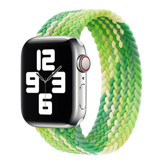 Single Loop Weaving Nylon Watch Band, Size: L 165mm For Apple Watch Ultra 49mm&Watch Ultra 2 49mm / Series 9&8&7 45mm / SE 3&SE 2&6&SE&5&4 44mm / 3&2&1 42mm(Lime) - Watch Bands by buy2fix | Online Shopping UK | buy2fix