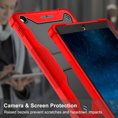 Silicone + PC Shockproof Protective Case with Holder For iPad 9.7 inch (2017/2018)(Red + Black) - iPad 9.7 (2018) & (2017) Cases by buy2fix | Online Shopping UK | buy2fix