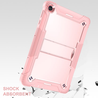 For Huawei MatePad T 10s Silicone + PC Shockproof Protective Case with Holder(Rose Gold) - Huawei by buy2fix | Online Shopping UK | buy2fix