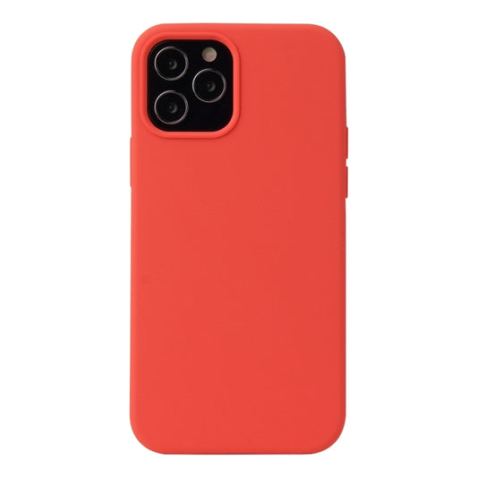 For iPhone 13 mini Solid Color Liquid Silicone Shockproof Protective Case (Coral Red) - iPhone 13 mini Cases by buy2fix | Online Shopping UK | buy2fix