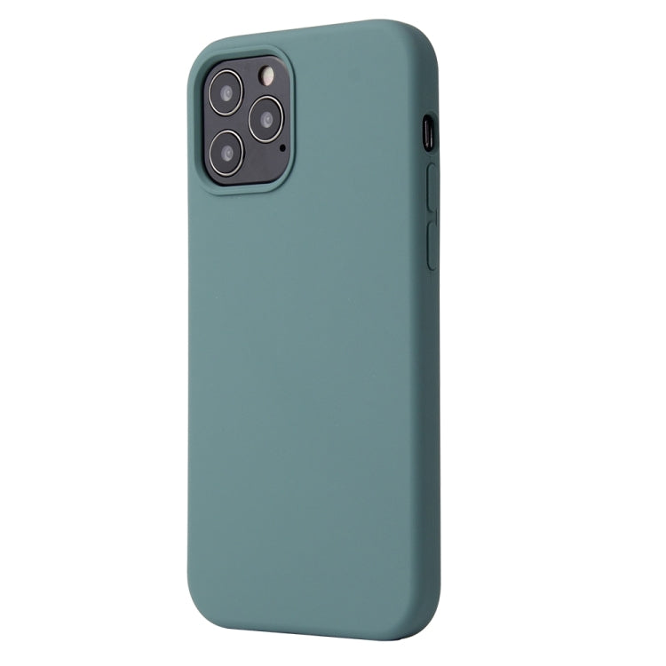 For iPhone 13 mini Solid Color Liquid Silicone Shockproof Protective Case (Pine Green) - iPhone 13 mini Cases by buy2fix | Online Shopping UK | buy2fix