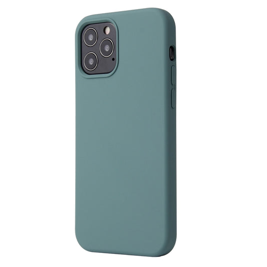 For iPhone 13 mini Solid Color Liquid Silicone Shockproof Protective Case (Pine Green) by buy2fix