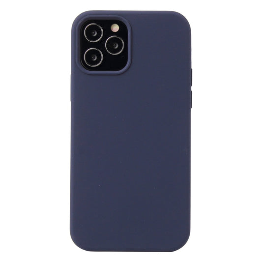 For iPhone 13 mini Solid Color Liquid Silicone Shockproof Protective Case (Midnight Blue) - iPhone 13 mini Cases by buy2fix | Online Shopping UK | buy2fix