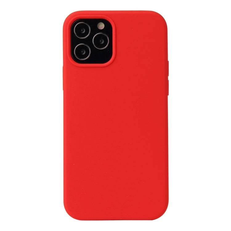 For iPhone 13 mini Solid Color Liquid Silicone Shockproof Protective Case (Red) - iPhone 13 mini Cases by buy2fix | Online Shopping UK | buy2fix