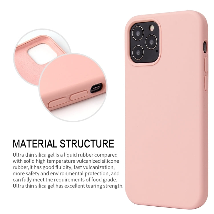 For iPhone 13 mini Solid Color Liquid Silicone Shockproof Protective Case (Sand Pink) - iPhone 13 mini Cases by buy2fix | Online Shopping UK | buy2fix