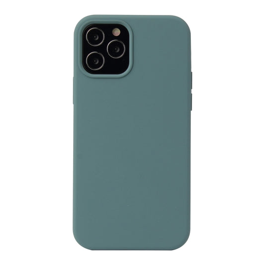 For iPhone 13 Solid Color Liquid Silicone Shockproof Protective Case(Pine Green) - iPhone 13 Cases by buy2fix | Online Shopping UK | buy2fix