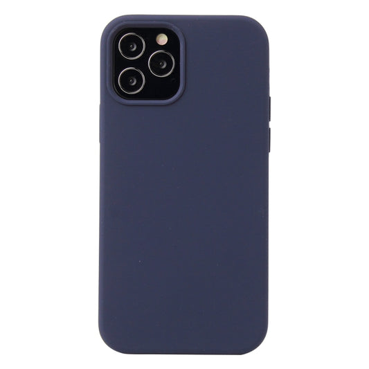 For iPhone 13 Solid Color Liquid Silicone Shockproof Protective Case(Midnight Blue) - Apple Accessories by buy2fix | Online Shopping UK | buy2fix