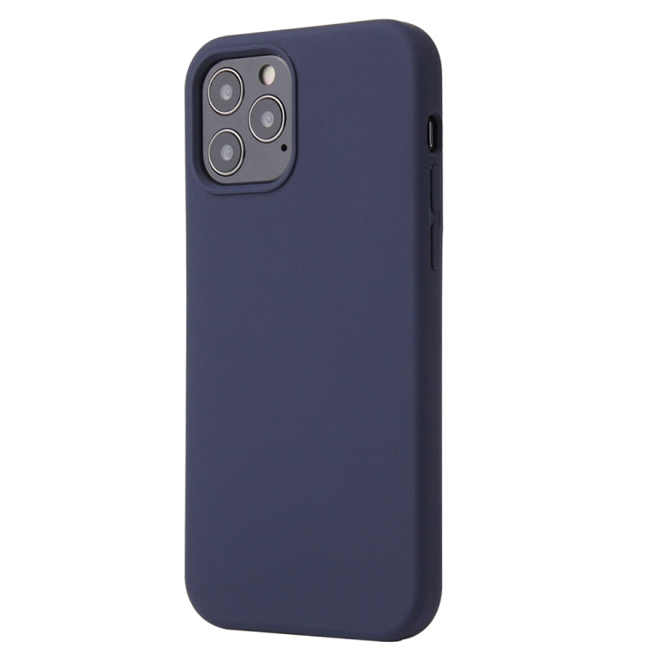 For iPhone 13 Solid Color Liquid Silicone Shockproof Protective Case(Midnight Blue) - Apple Accessories by buy2fix | Online Shopping UK | buy2fix