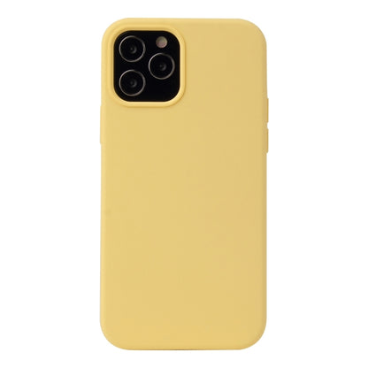 For iPhone 13 Pro Max Solid Color Liquid Silicone Shockproof Protective Case (Yellow) - iPhone 13 Pro Max Cases by buy2fix | Online Shopping UK | buy2fix