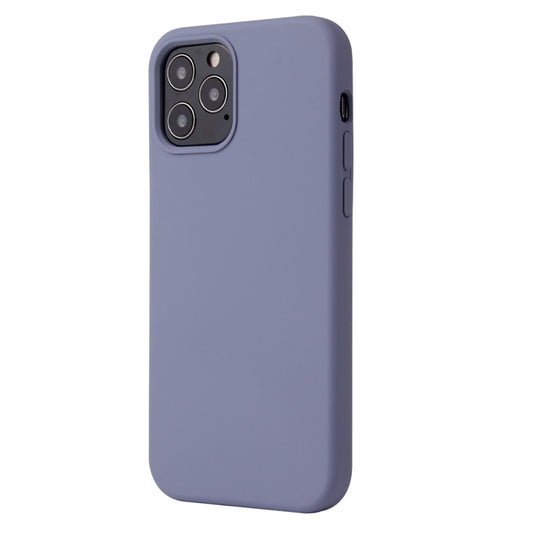 For iPhone 13 Pro Max Solid Color Liquid Silicone Shockproof Protective Case (Lavender Grey) by buy2fix