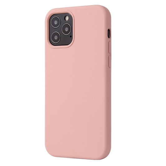 For iPhone 13 Pro Max Solid Color Liquid Silicone Shockproof Protective Case (Sakura Pink) by buy2fix
