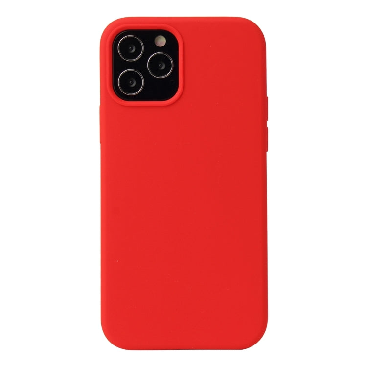 For iPhone 13 Pro Max Solid Color Liquid Silicone Shockproof Protective Case (Red) - iPhone 13 Pro Max Cases by buy2fix | Online Shopping UK | buy2fix