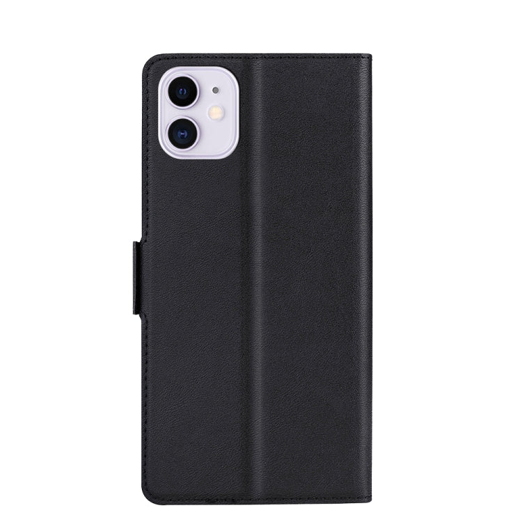 Ultra-thin Voltage Side Buckle PU + TPU Horizontal Flip Leather Case with Holder & Card Slot For iPhone 11(Black) - iPhone 11 Cases by buy2fix | Online Shopping UK | buy2fix